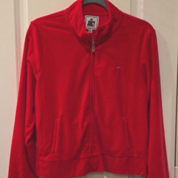 Juicy Couture Goji Berry Velour Track Top - Picture 6 of 7